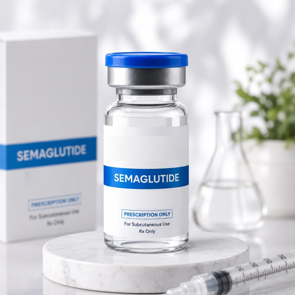 DreamHug Medical semaglutide vial with carton and syringe